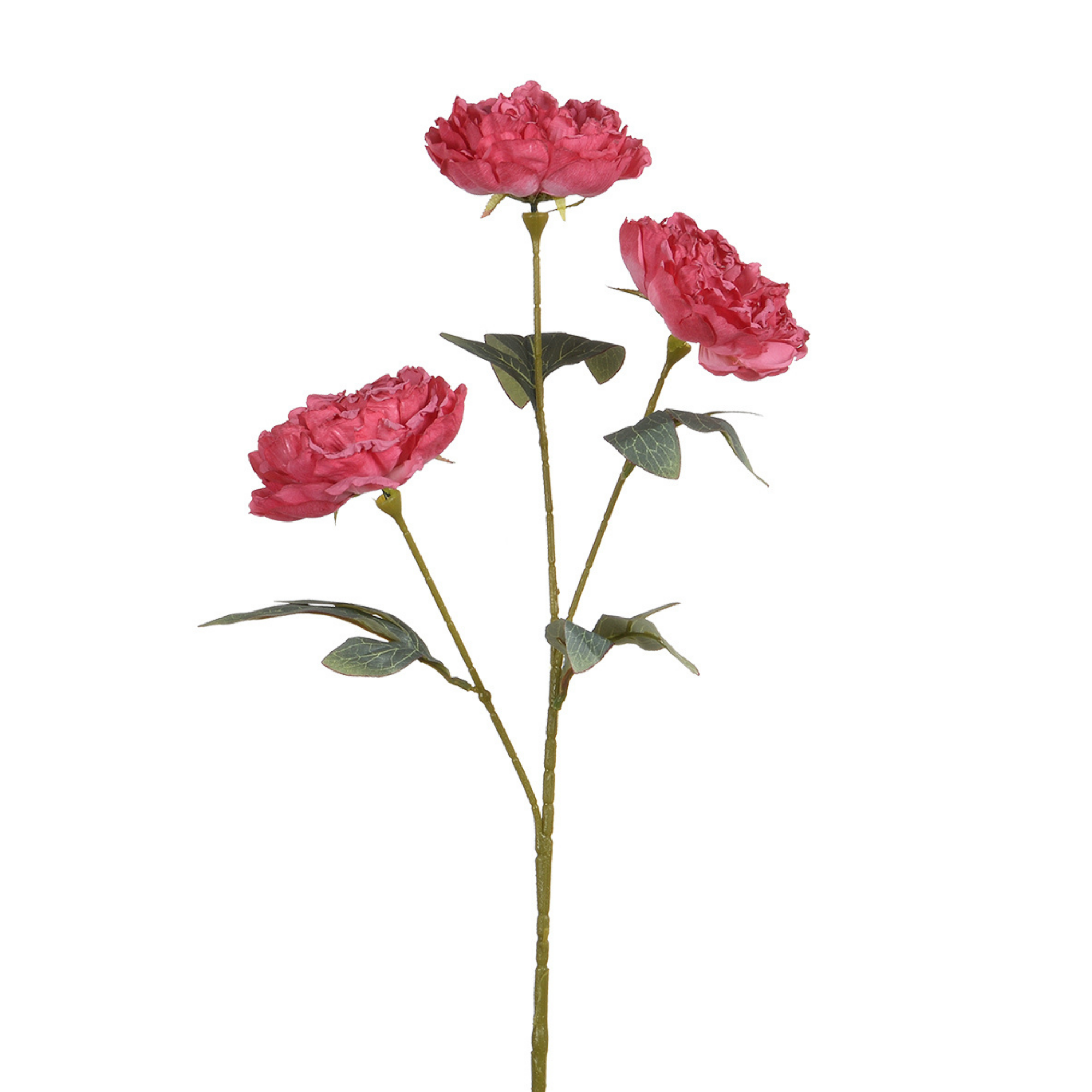Sia Home Pivoine tige fleur artificielle blanche 85 cm
