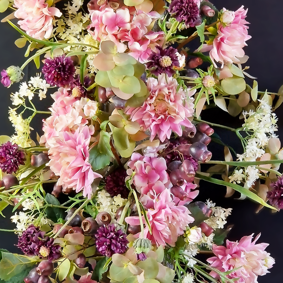 Sia Scabiosa tige fleur artificielle 59 cm blanc