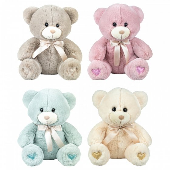 Feuillazur Rungis Contenants & Décoration ours peluche rose 18x25 cm