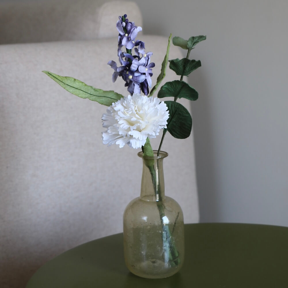 Flowrette Fleurs en papier Warhol bouquet lilas violet