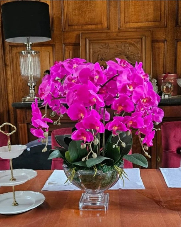 Côte Noire Centrepiece Bouquets CPO09 orchidées fuchsia