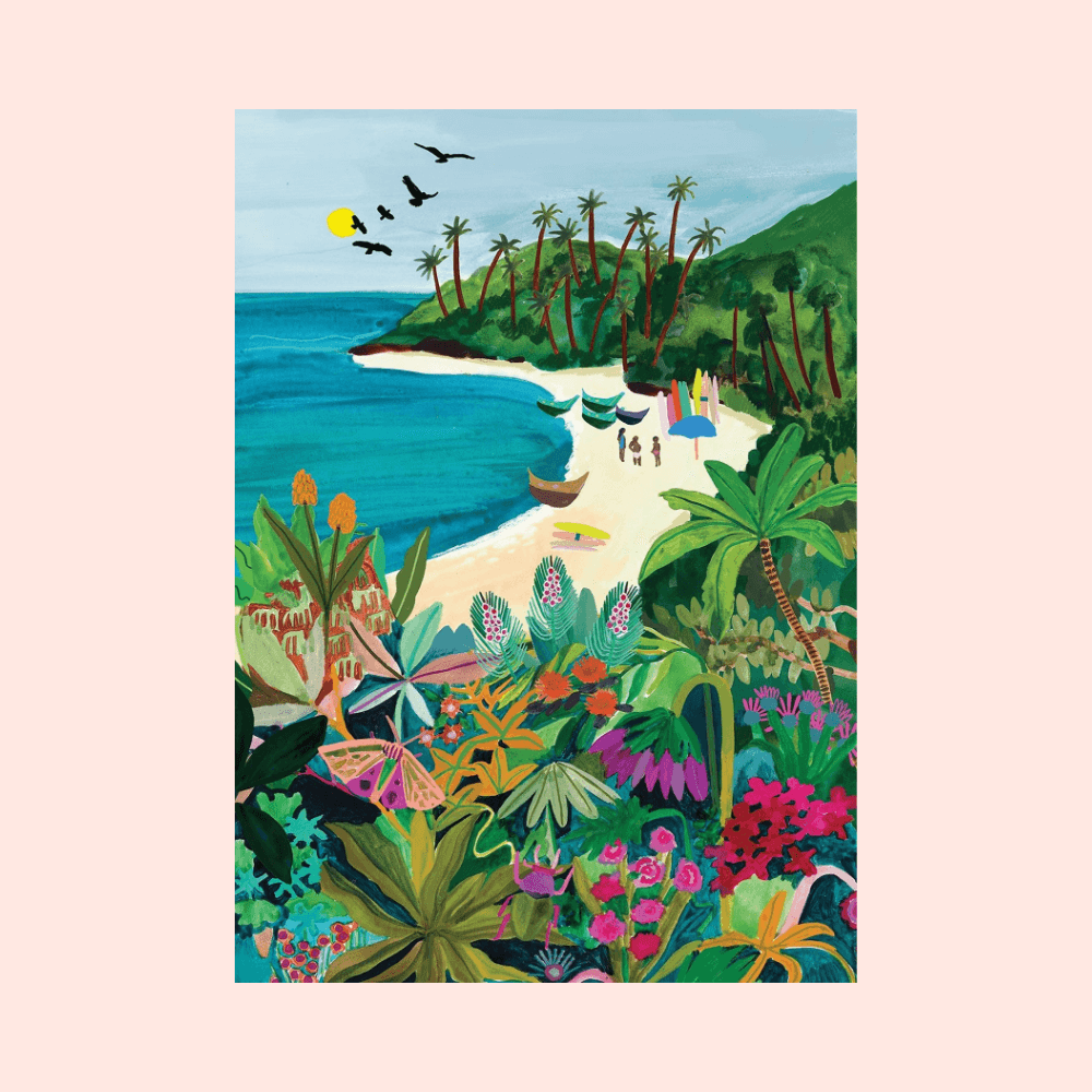 Flowrette Beach Butterfly puzzle 500 pièces papillon coloré