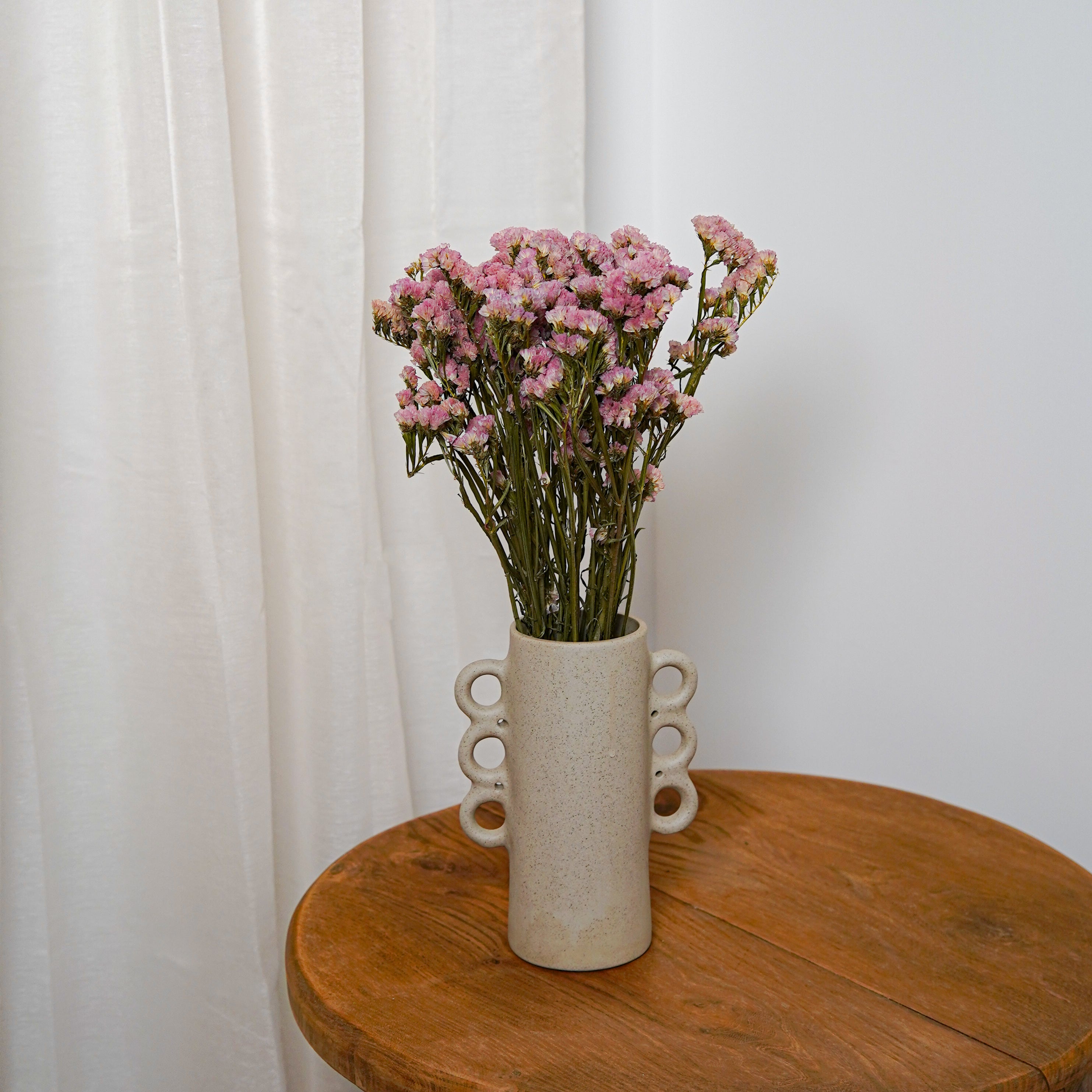 Flowrette Statice sinuata botte fleurs séchées pêche x1