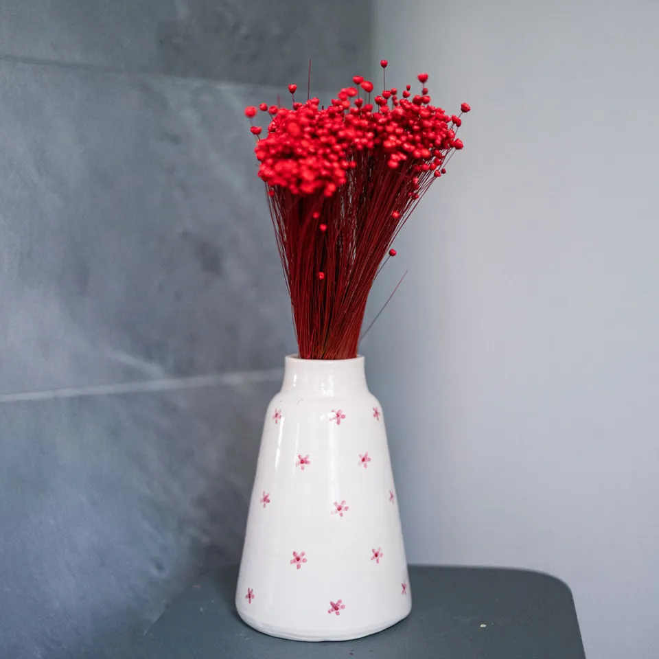 Flowrette Fleurs séchées Glixia botte fleur séchée rouge x1
