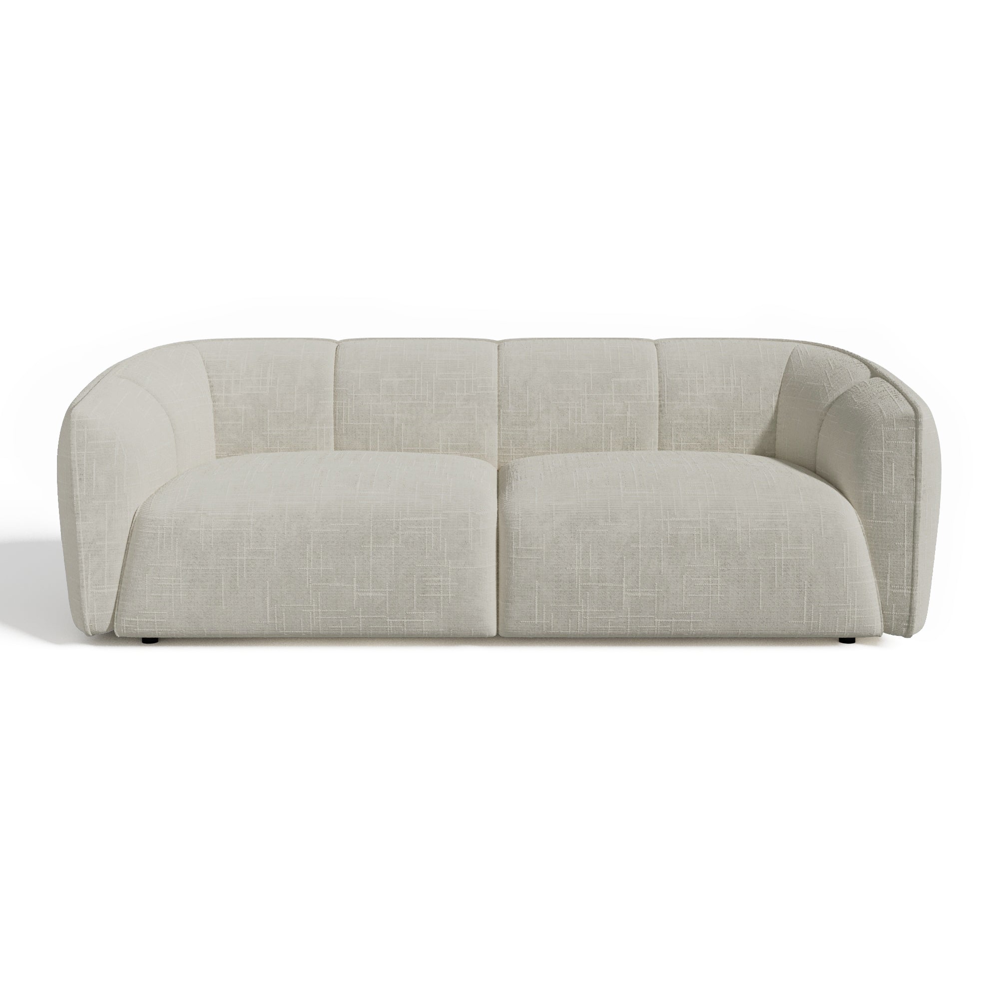 Sia Home Nami canapé droit 4 places crème tissu