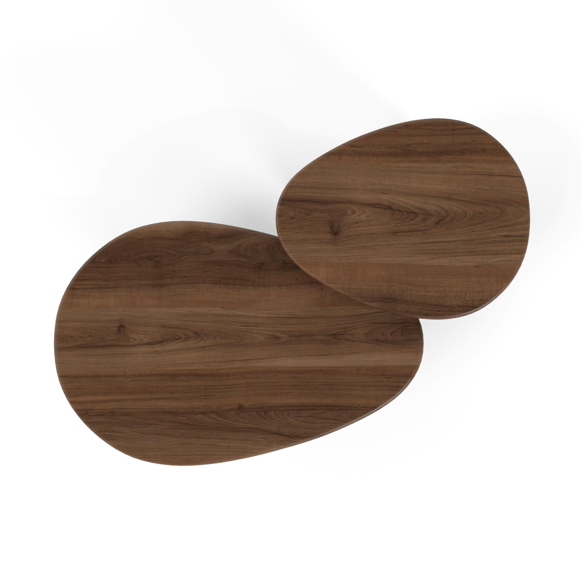 Sia Home Tables Cedra lot 2 tables basses noyer