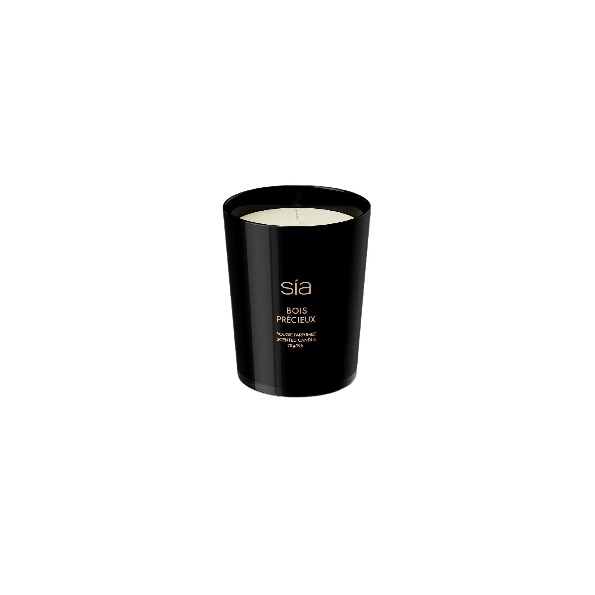 Sia Home Bois Précieux bougie parfumée noir
