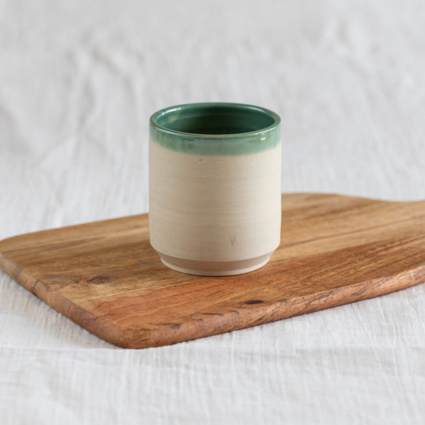 Flowrette Hélios mug céramique vert 30 cl fait main
