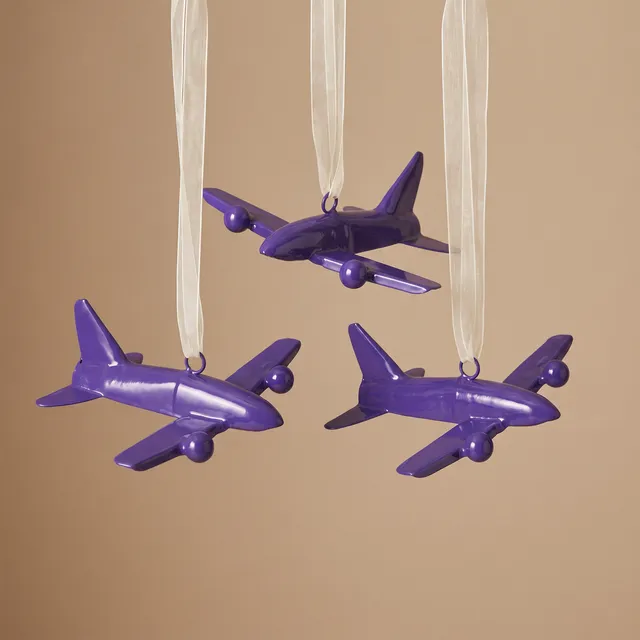 Sia Home Pop Avion suspension Noël violette 13 cm fer