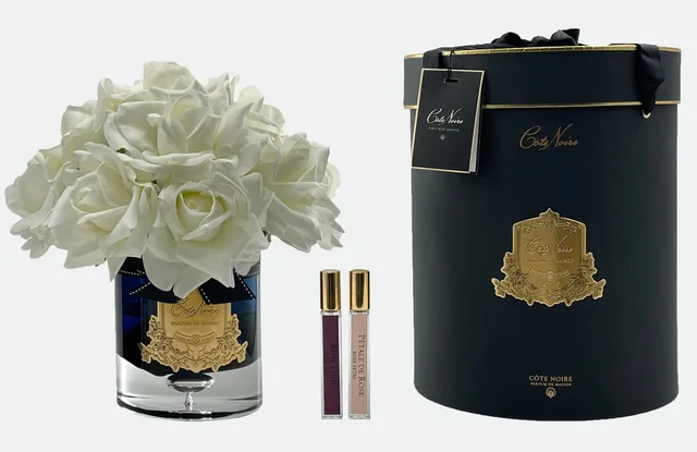 Côte Noire Grand Bouquets LTWB01 bouquet ivoire verre fumé
