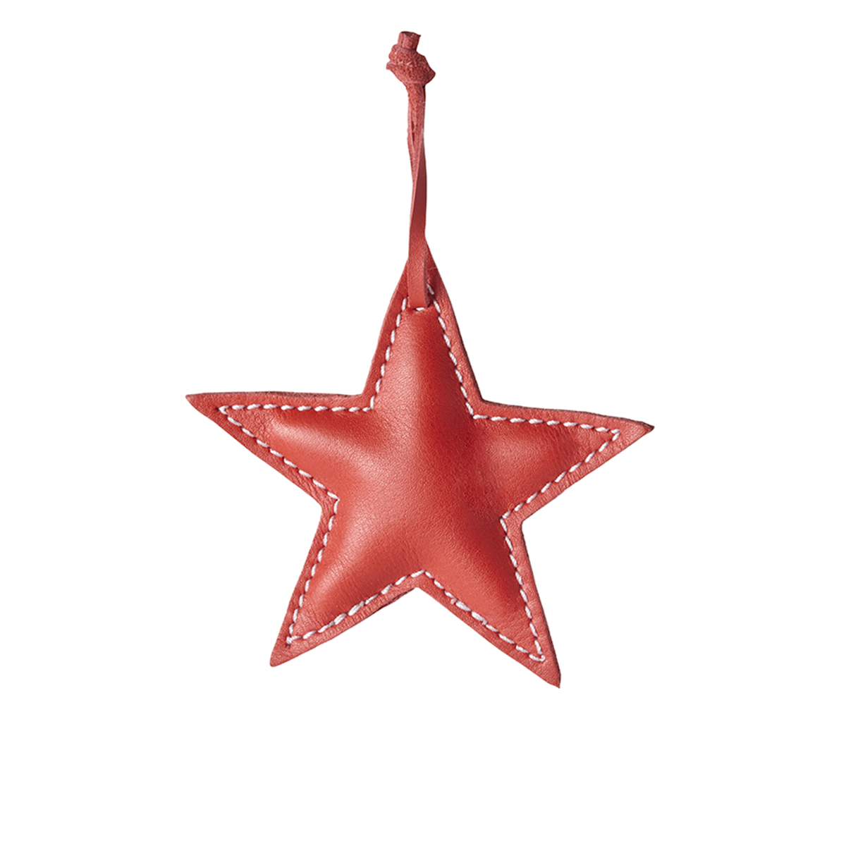 Sia Home Étoile suspension Noël cuir rouge 10 cm