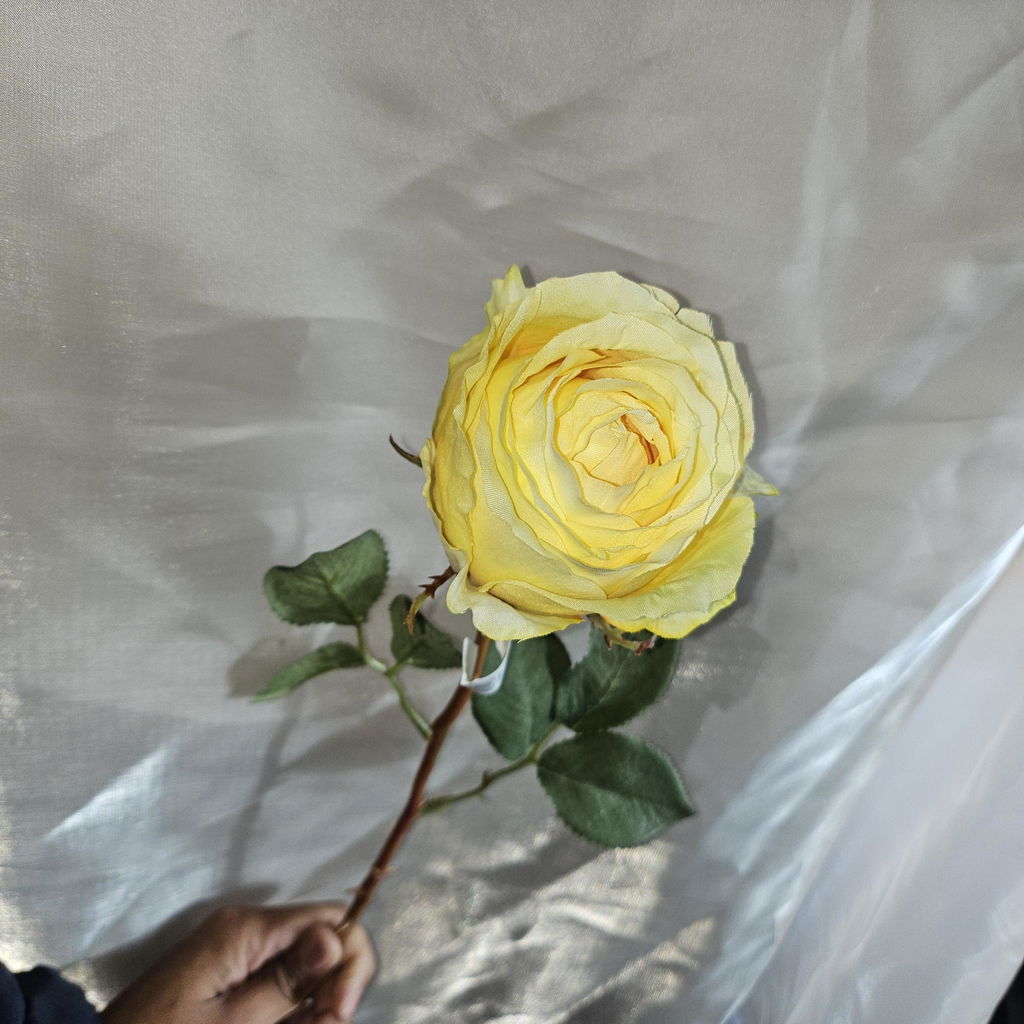 Sia Home Kate tige rose artificielle jaune 49 cm