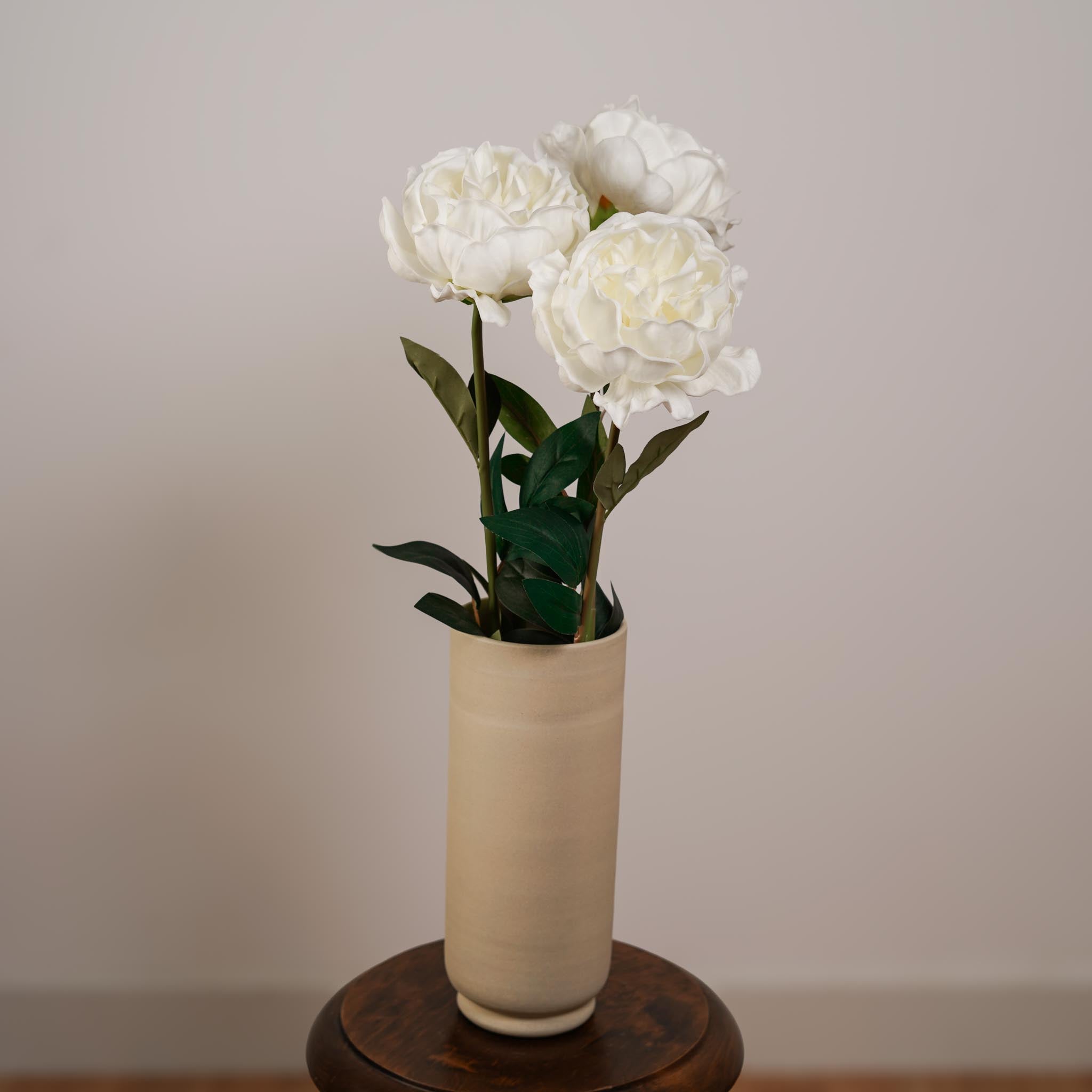 Flowrette Pivoine blanche x1 fleur artificielle Real Touch