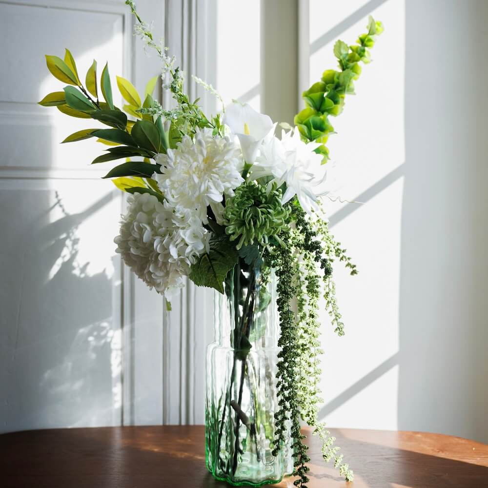 Flowrette Seraphina bouquet fleurs artificielles blanc