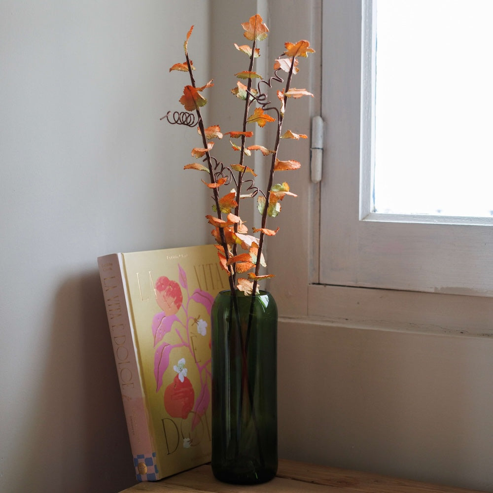 Flowrette Fleurs en papier Érable fleur papier orange x1 à l'unité