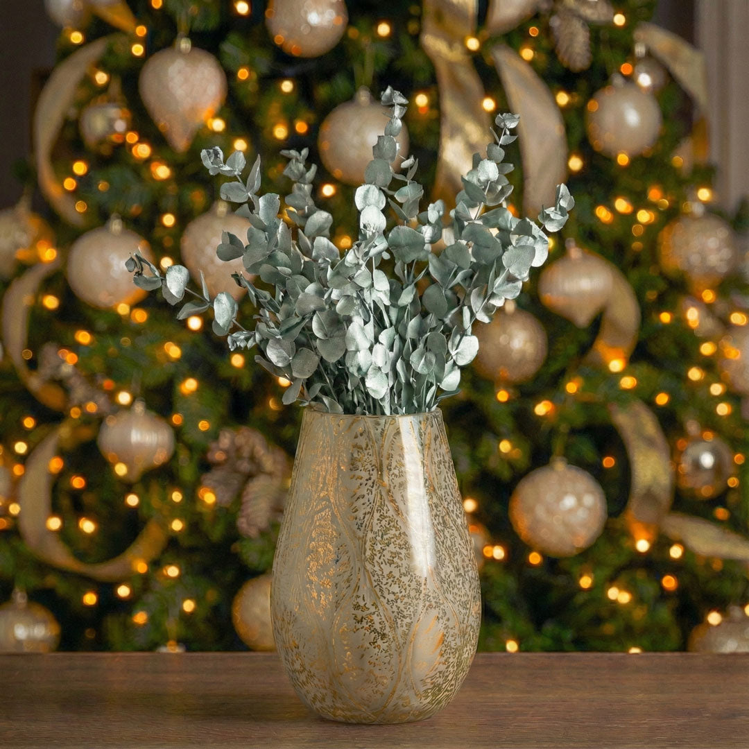 Flowrette Eucalyptus Espiral vase feuillage turquoise x1