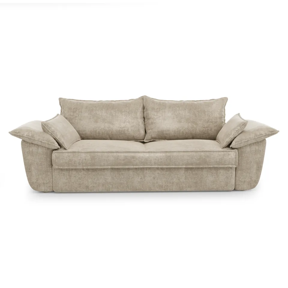 Sia Home Sasha canapé tissu beige 3 places confort