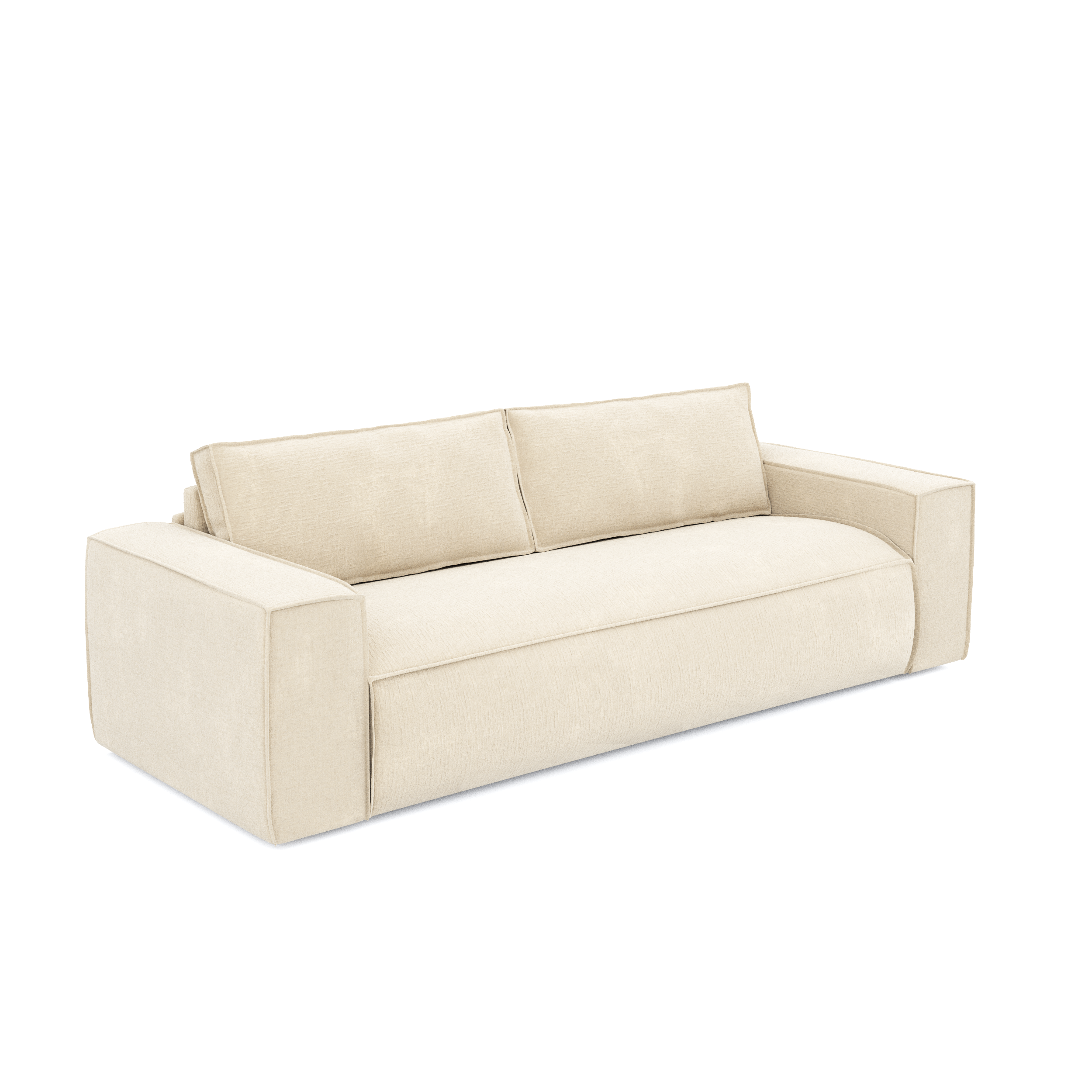 Sia Home Canapés Joan canapé convertible crème couchage 140 cm