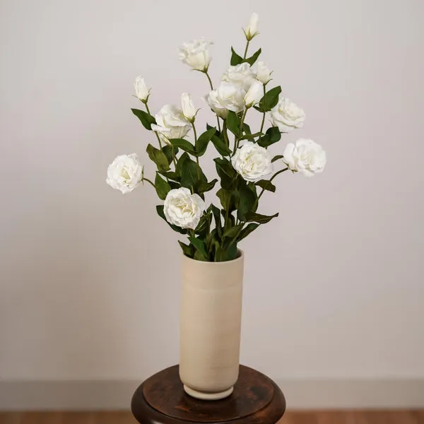 Flowrette Fleurs artificielles Lisianthus blanc tige