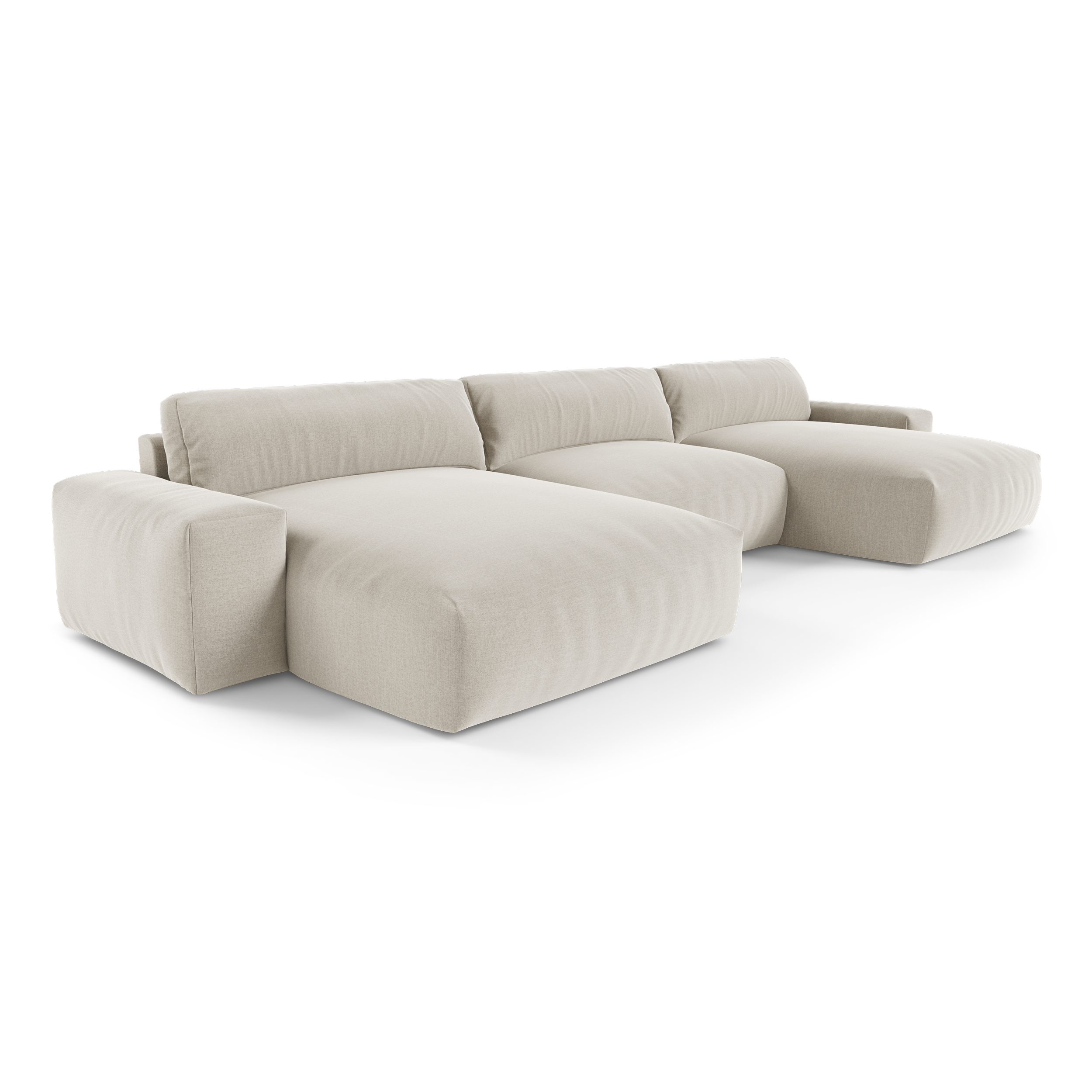 Sia Home Bliss Panoramique canapé beige 5 places