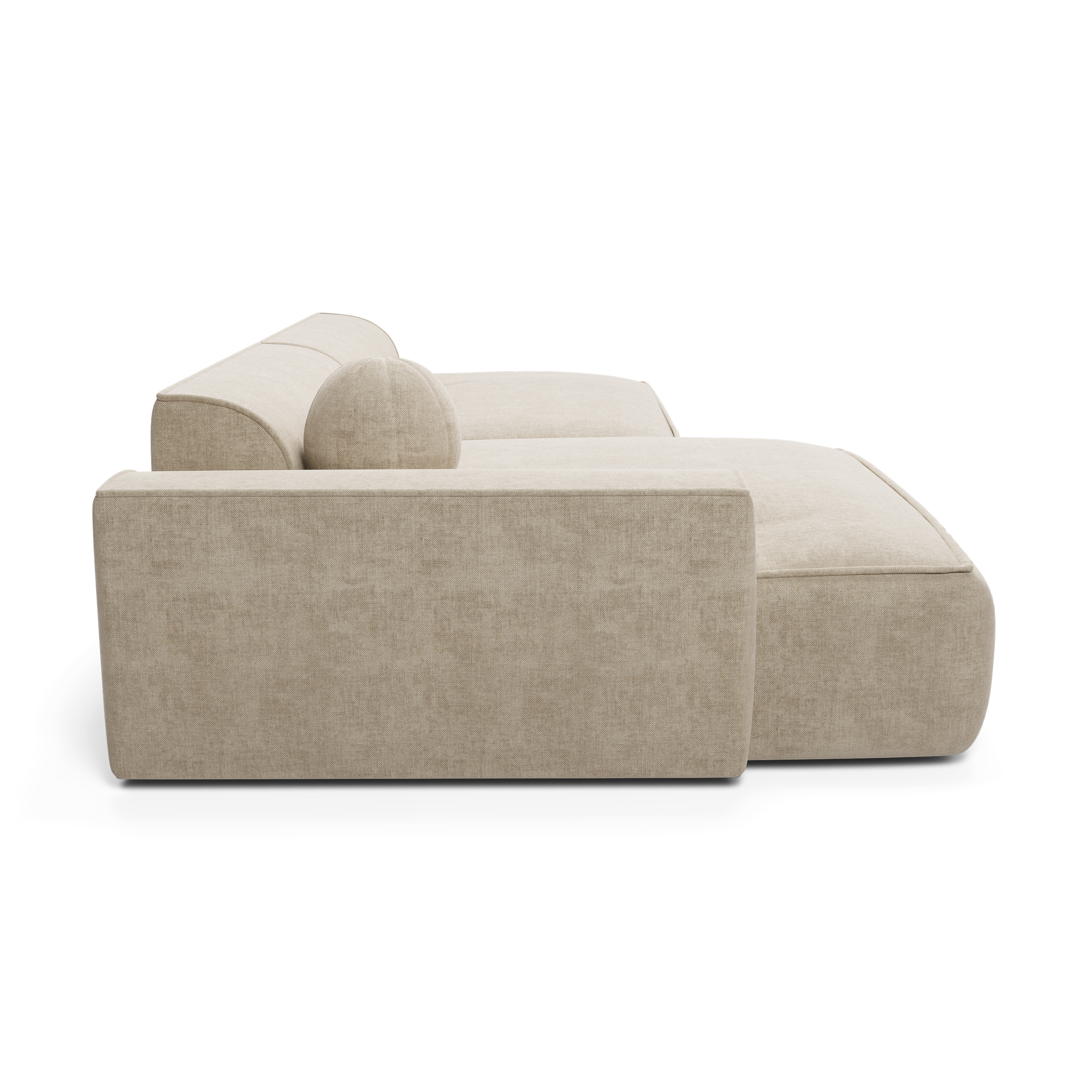 Sia Home Ania canapé angle gauche crème spacieux