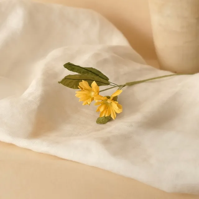 Flowrette Fleurs en papier Marguerite sauvage jaune fleur papier x1