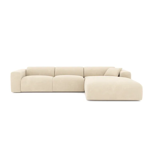 Sia Home Myra canapé angle droit crème tissu