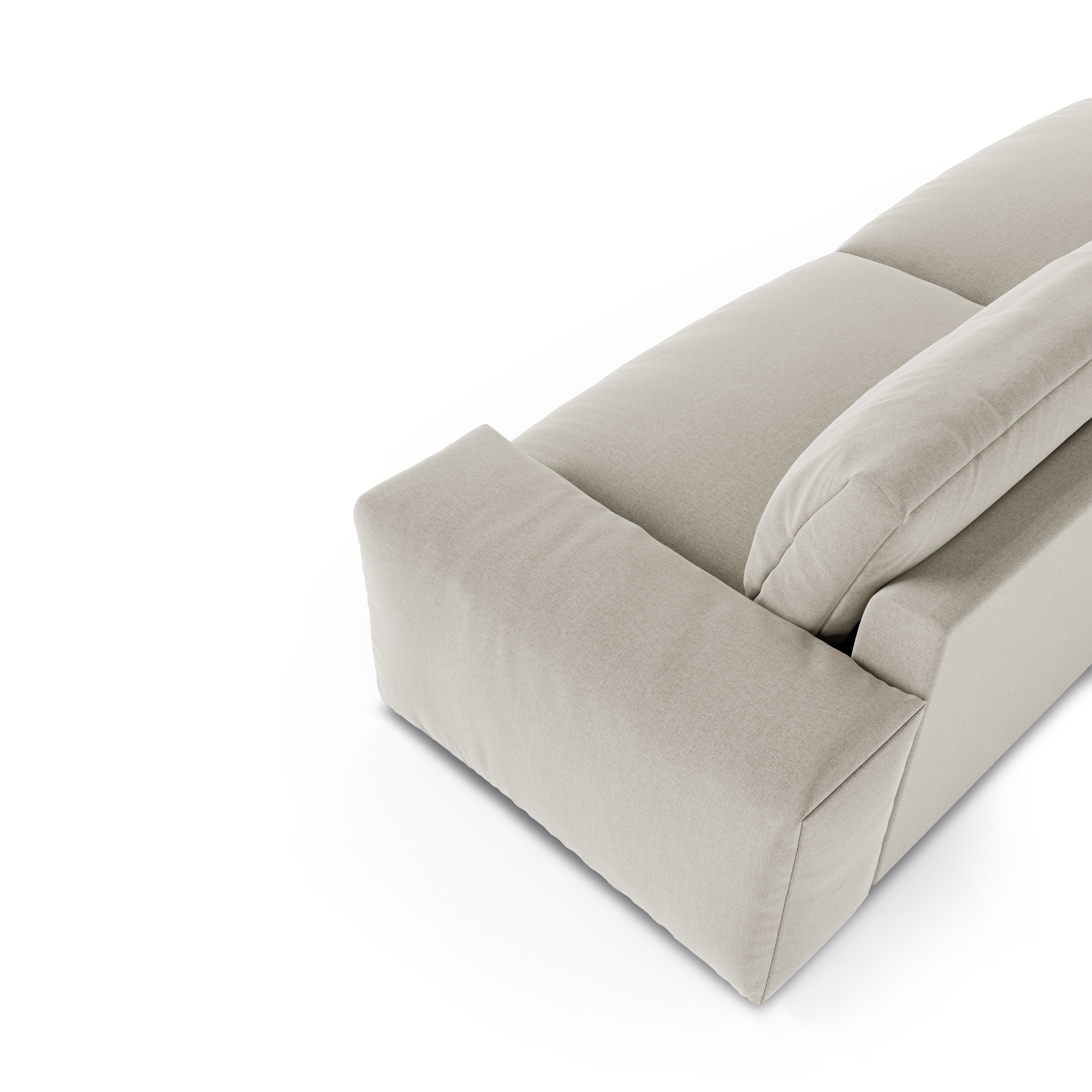 Sia Home Bliss canapé droit beige 5 places assise confort