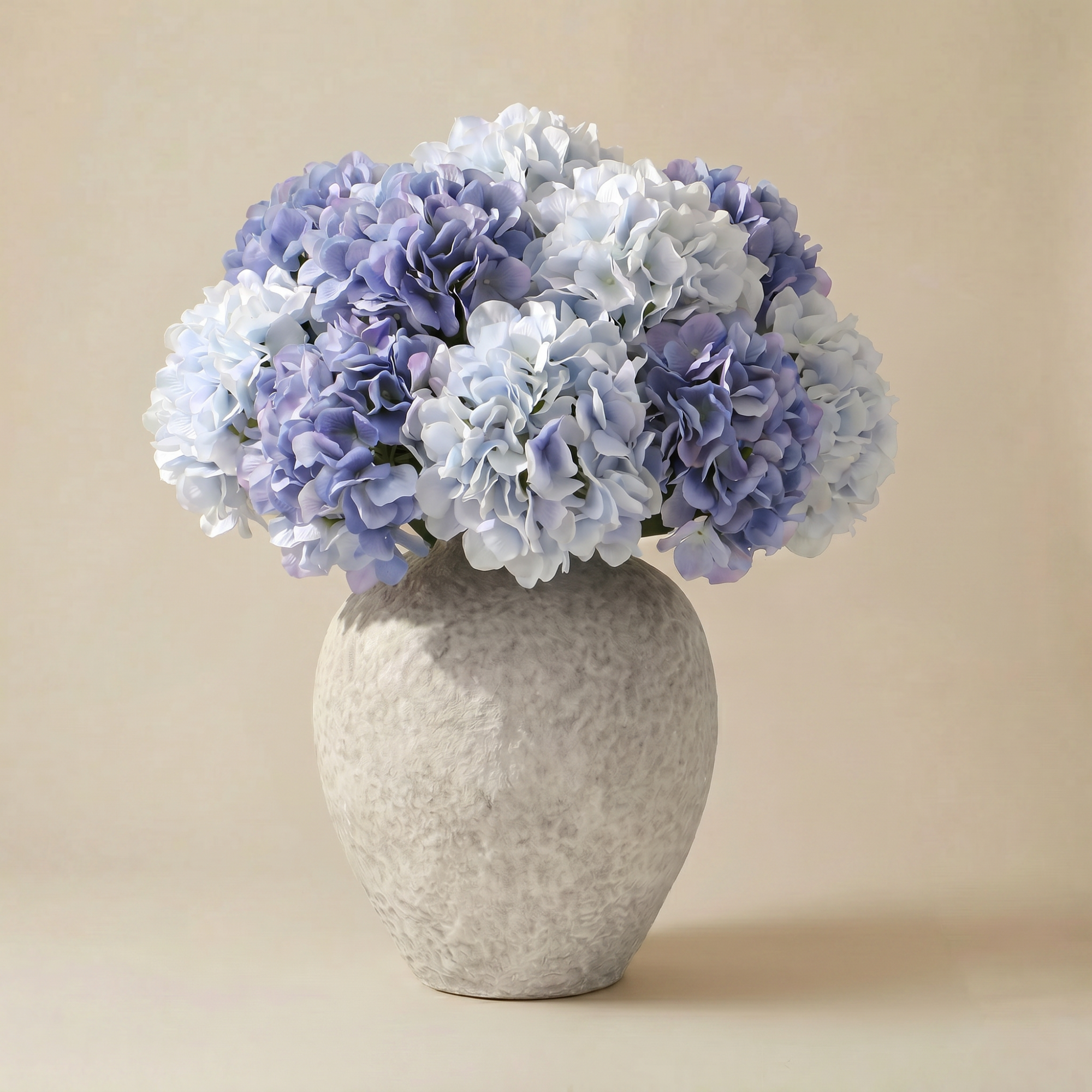 Sia Hortensia bouquet artificiel bleu 12 tiges 63 cm