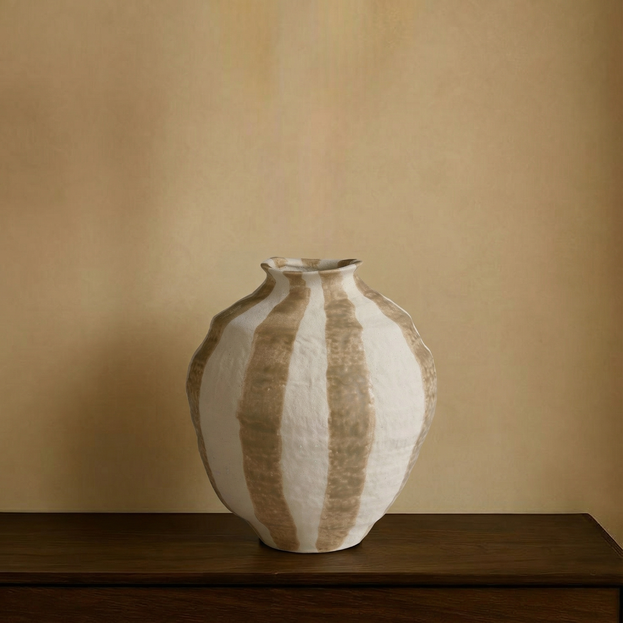 Sia Home Vase Rivage 20cm céramique beige