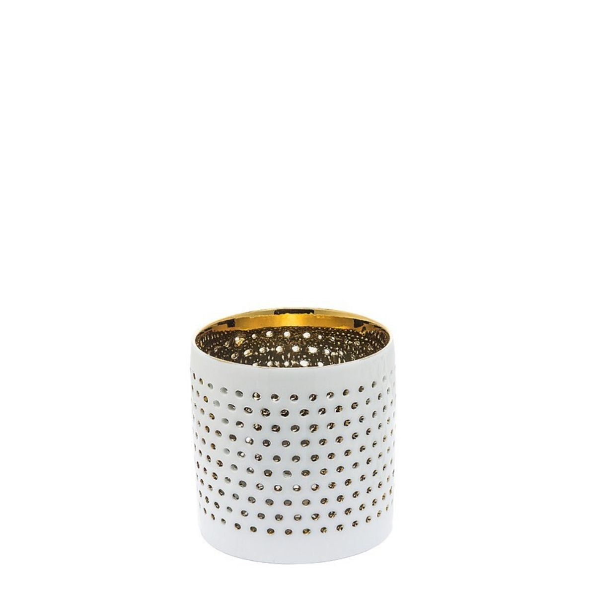 Sia Home Photophores Points 7 cm photophore blanc verre