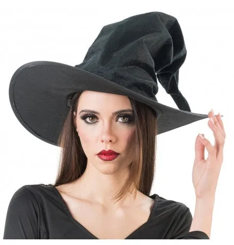 Feuillazur Rungis Chapeau sorciere chapeau Halloween noir velours