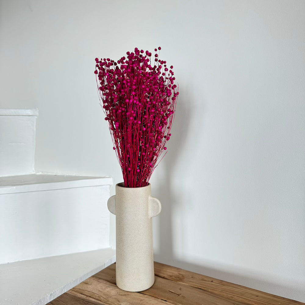 Flowrette Botte Lin Magenta fleurs séchées x1 salon