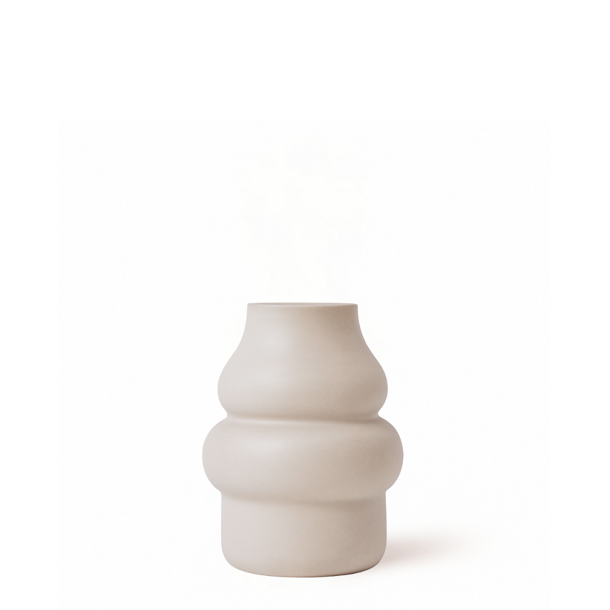 Sia Home Chrysalide vase verre blanc 21 cm