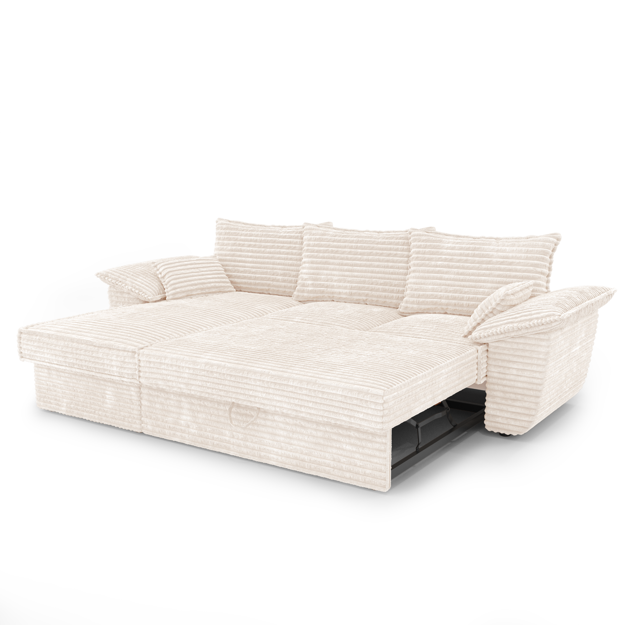 Sia Home Sasha canapé convertible angle gauche crème
