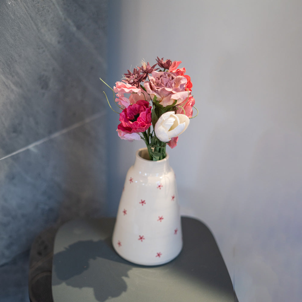 Flowrette Fleurs en papier Bouquet Gainsbourg rose violette et fuchsia