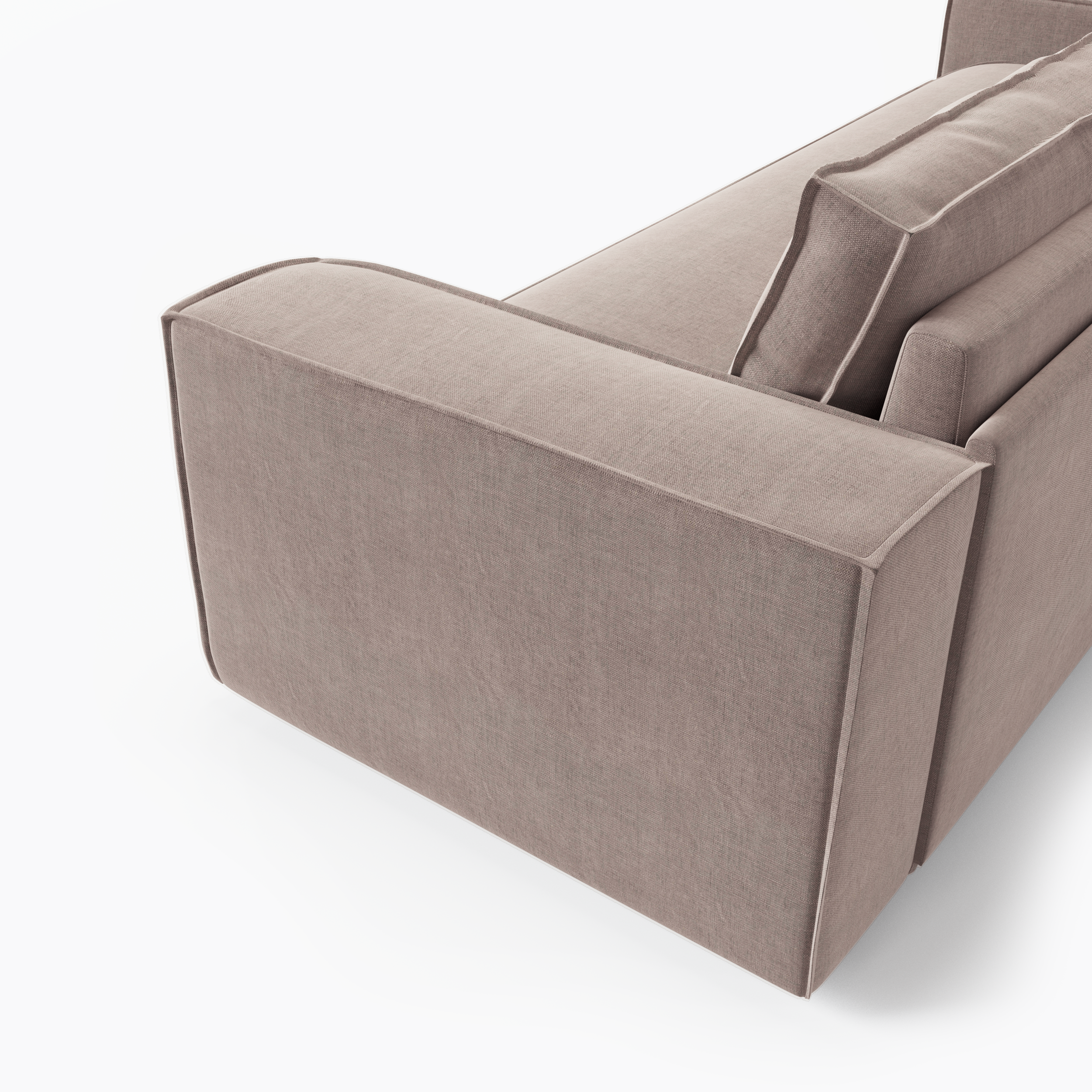 Sia Home Joan canapé convertible 160 cm couchage taupe matelas