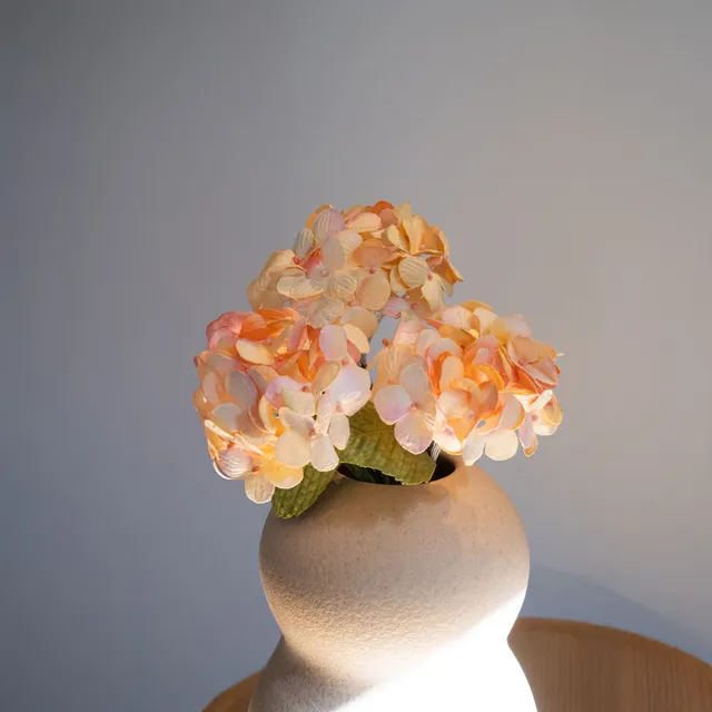 Flowrette petit hortensia papier vieux rose fleur éternelle x1