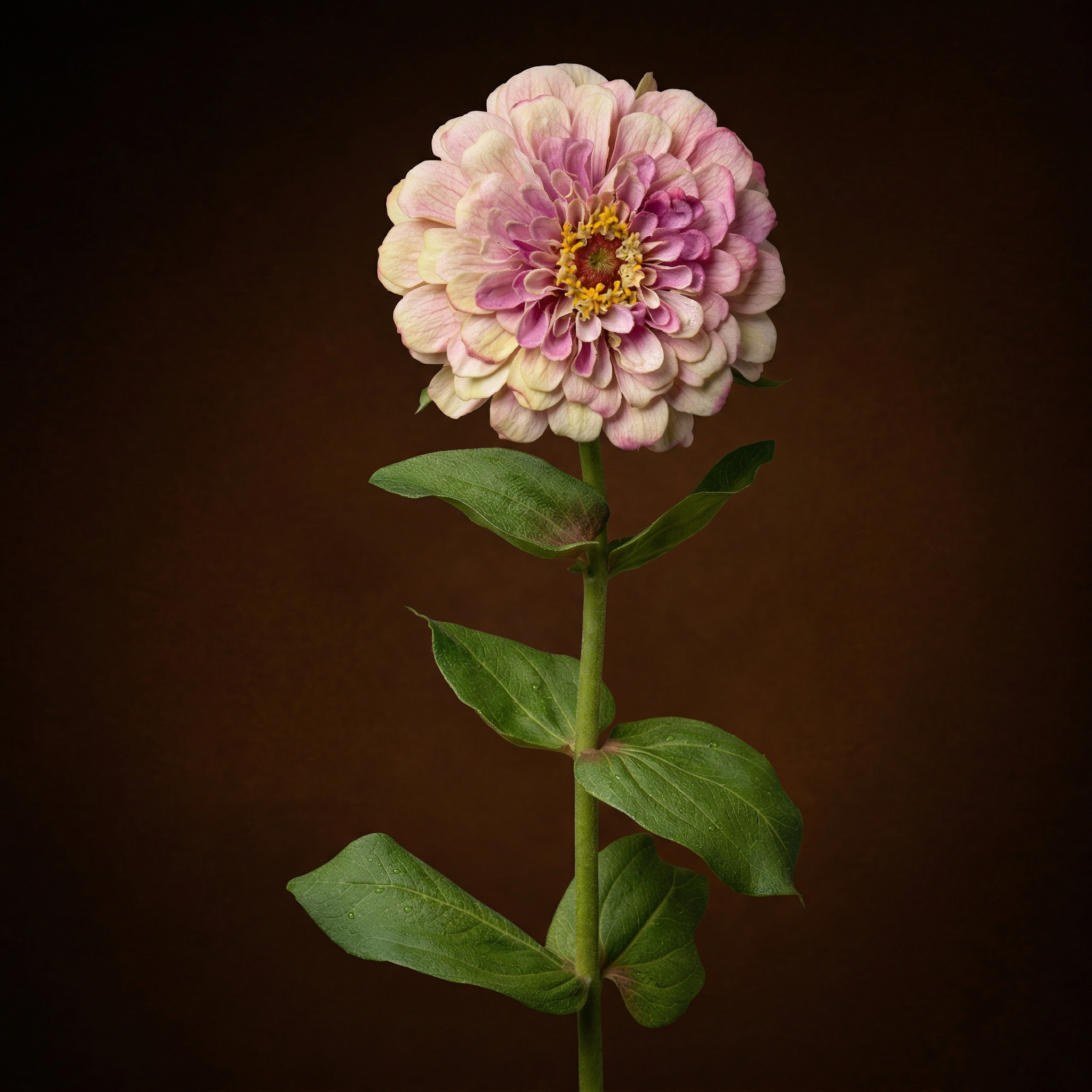 Sia Home Tiges Zinnia tige fleur artificielle orange 68 cm