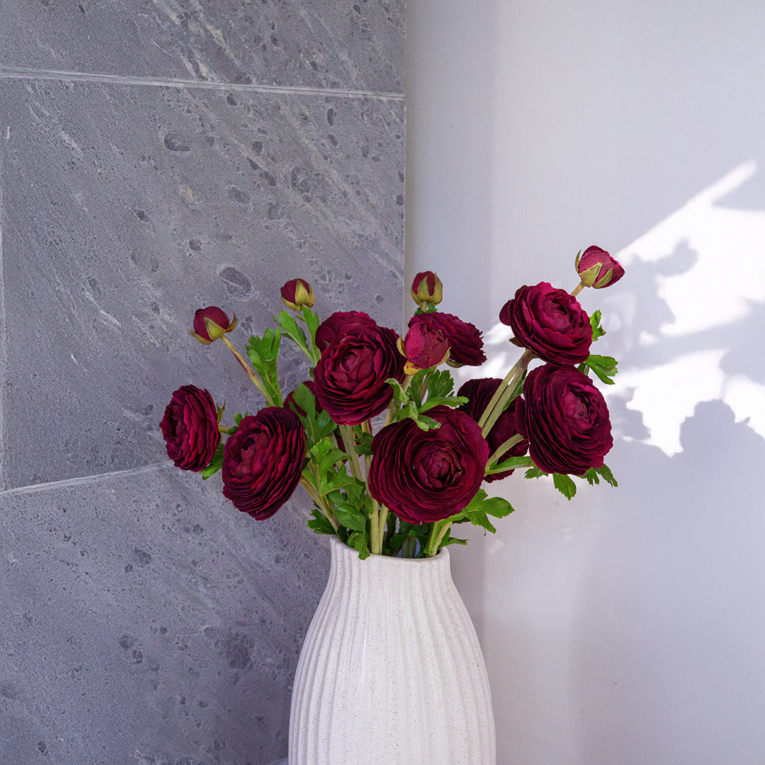 Flowrette renoncule violette fleur artificielle x1