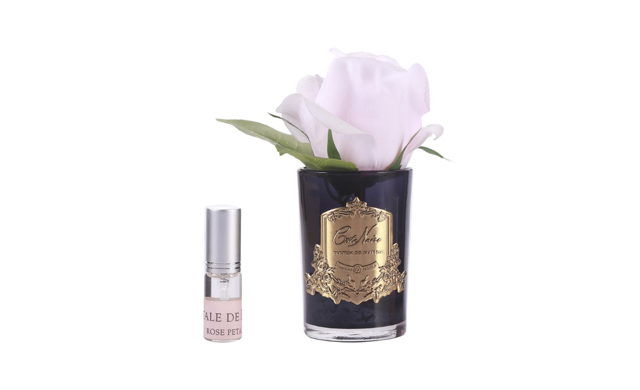 Côte Noire Perfumed Flowers GMRB46 rose french pink vase noir