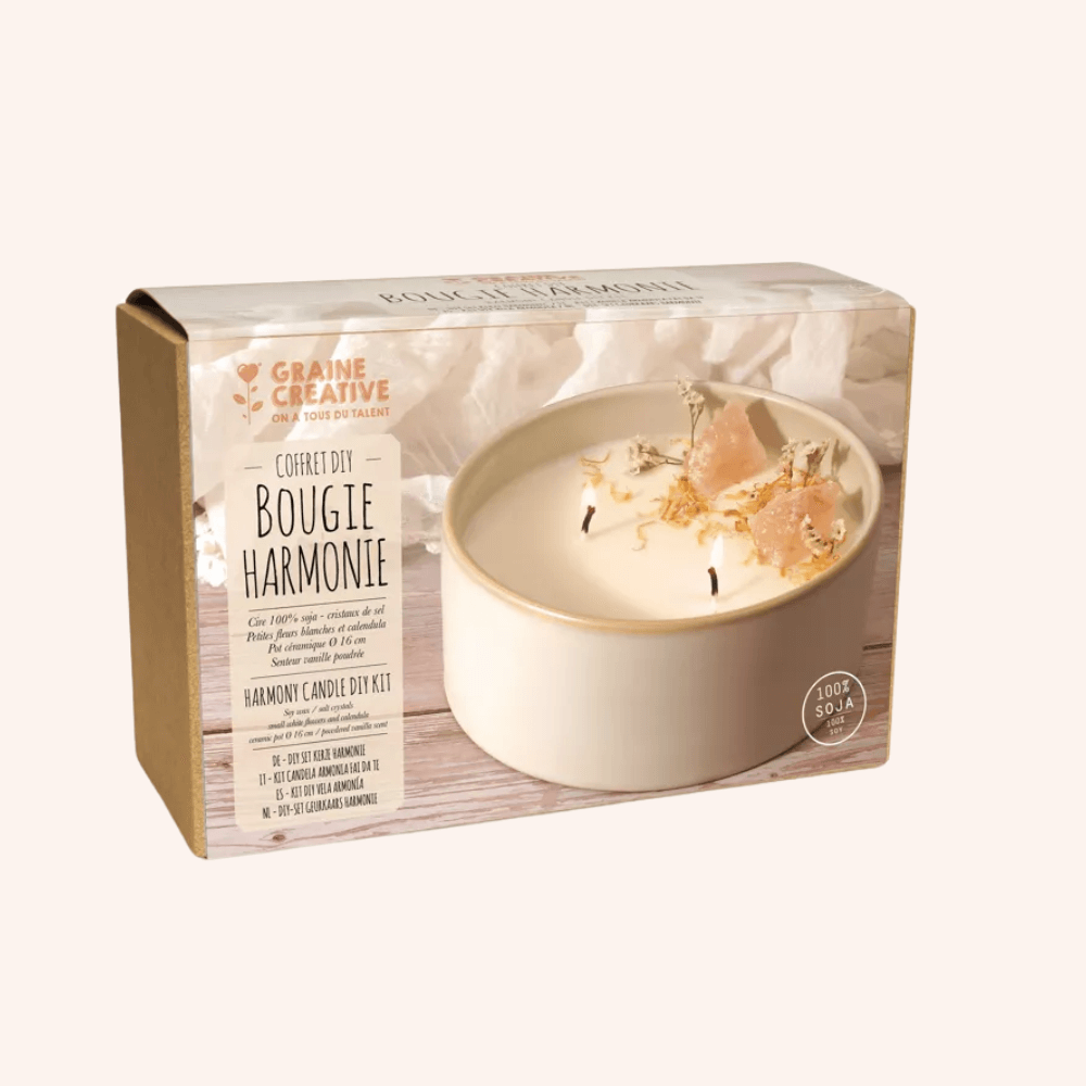 Flowrette Loisirs créatifs coffret DIY bougie harmonie vanille