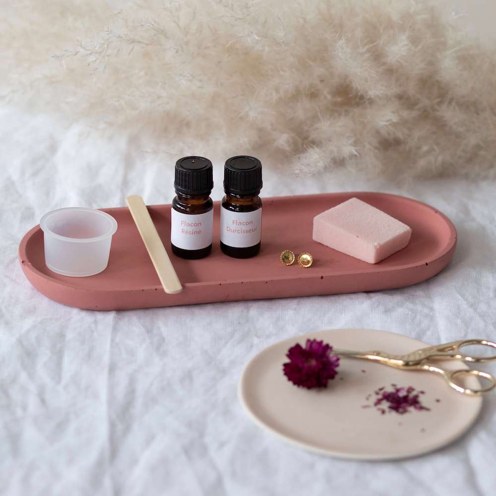 Flowrette Loisirs Kit DIY petites boucles roses séchées