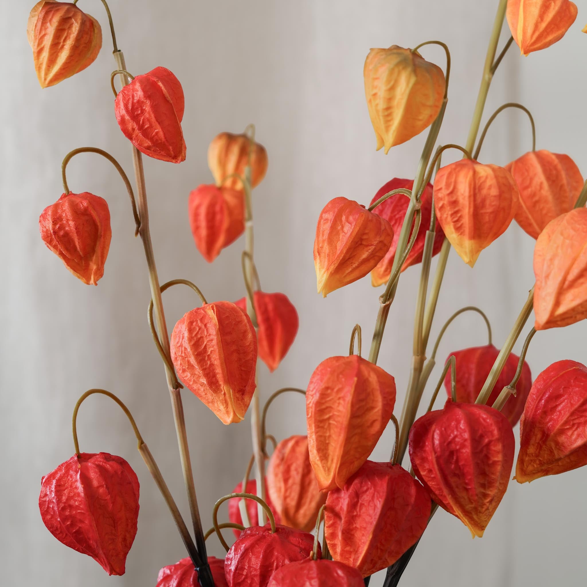 Flowrette amour en cage fleur artificielle orange x1