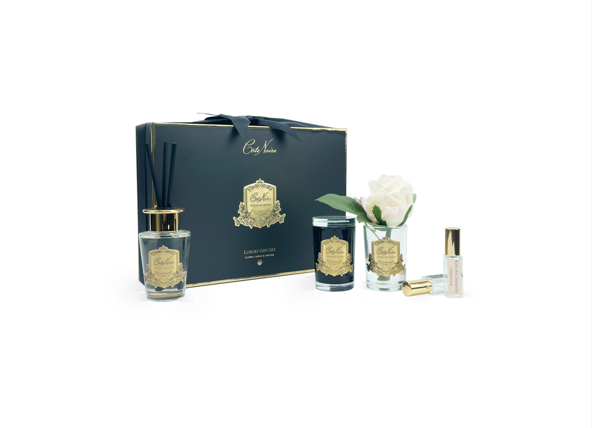 Côte Noire Coffret GP03 Reine de la Nuit rose bougie