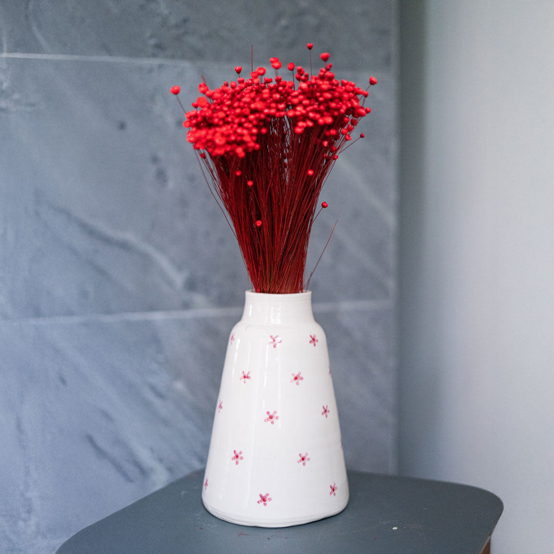 Flowrette Fleurs séchées Glixia botte fleur séchée rouge x1