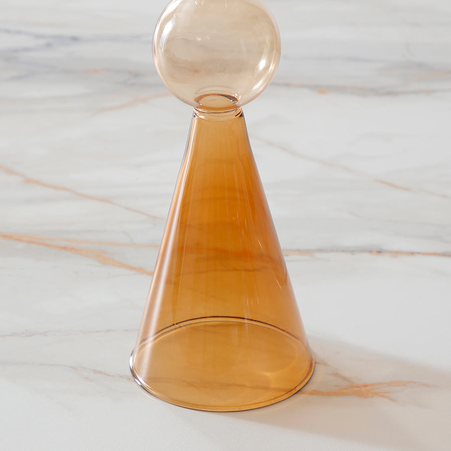 Sia Home Sunrise bougeoir verre orange 31 cm