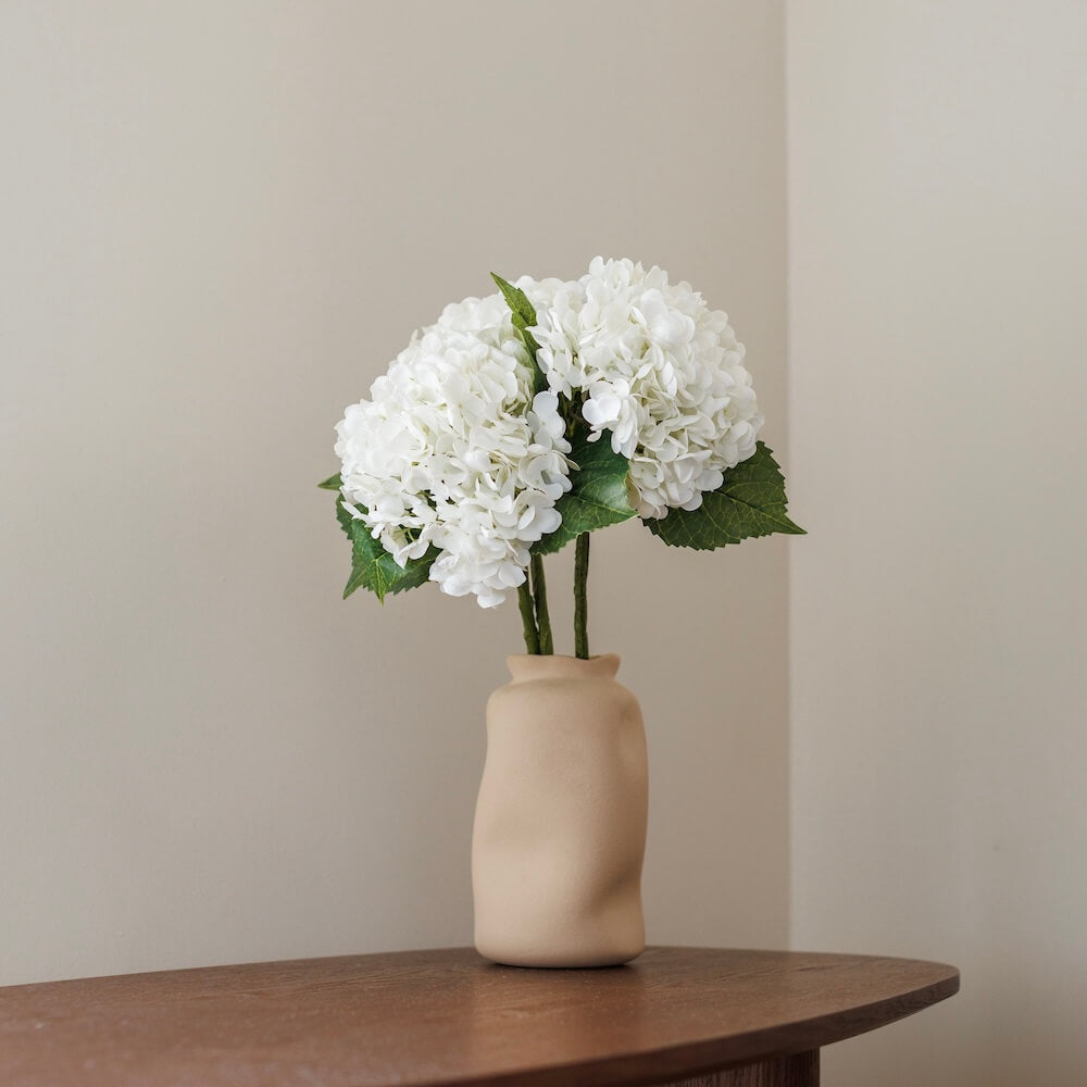 Flowrette Fleurs artificielles Hortensia blanc fleur x1