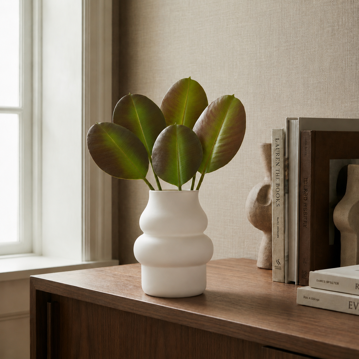 Sia Home Ficus feuillage artificiel vert 36 cm