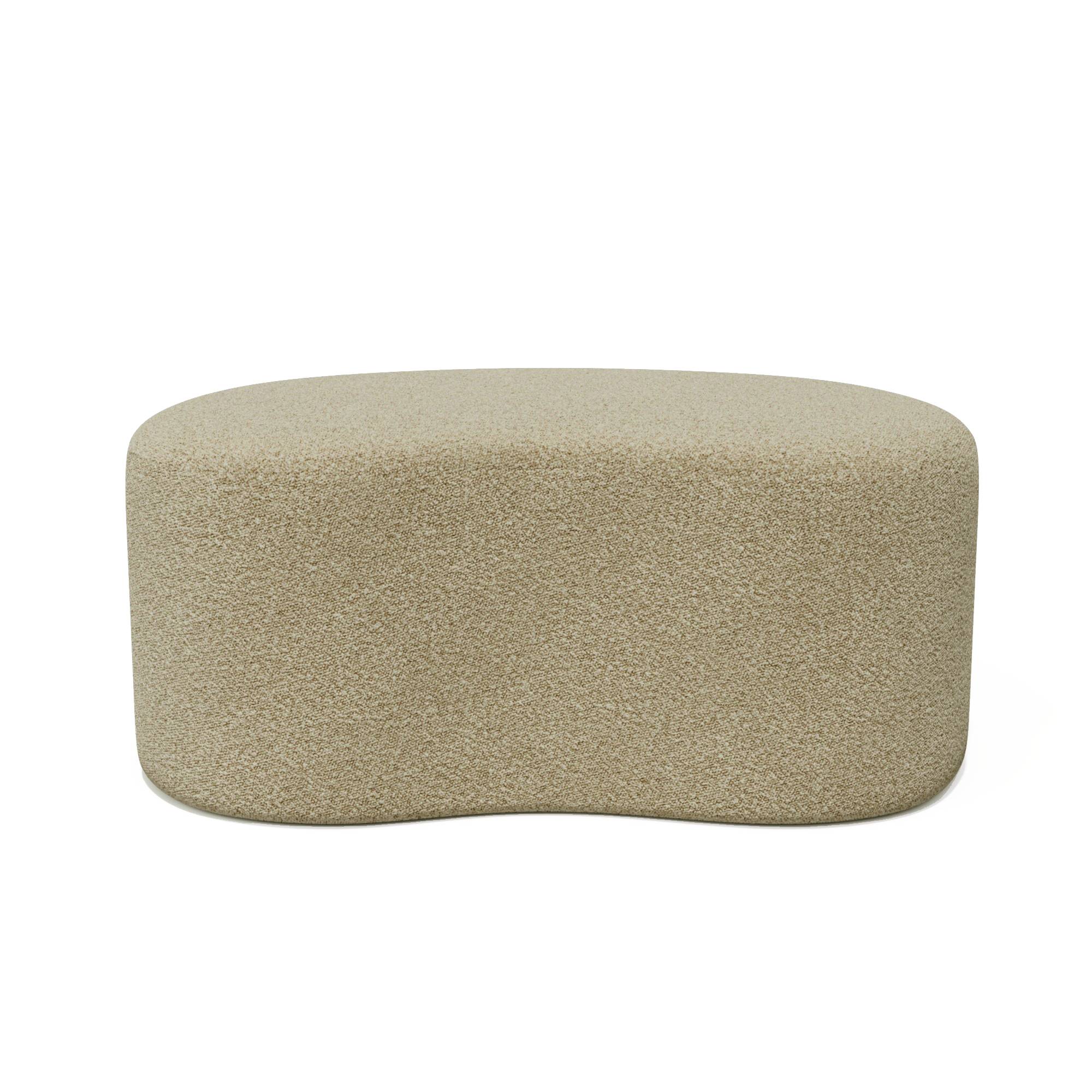 Sia Poufs Dune pouf crème 80 cm tissu